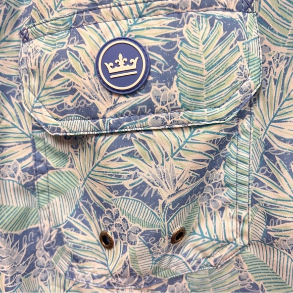 Peter Millar Shorts Seaside Grace Bay Print Swim Board Trunks Men’s Large Tall - Picture 5 of 11